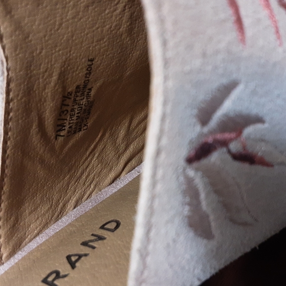 Lucky Brand EMREE Embroidered Mule Suede Slip On Shoe - Picture 6 of 12